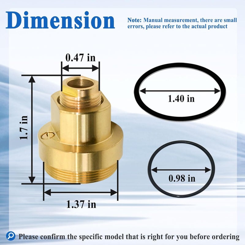 Ebrmeiwo T-12A Cap Assembly Part for Shower Valve, Slove Leakage, Brass - Image 3